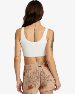 Women RVCA Tops>SELECTS ROUNDABOUT SWEATER TANK V-NECK SWEATER