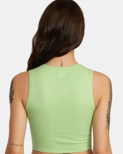 Women RVCA Tops>SELECTS SHIVER SWEATER TANK CREW NECK SWEATER