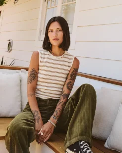 Women RVCA Tops>SELECTS SHIVER SWEATER TANK CREW NECK SWEATER