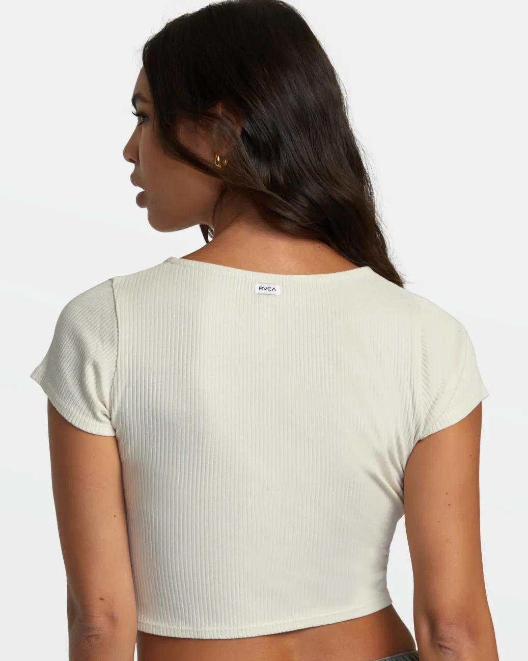 Women RVCA Tops>SMITTEN II CROPPED TOP