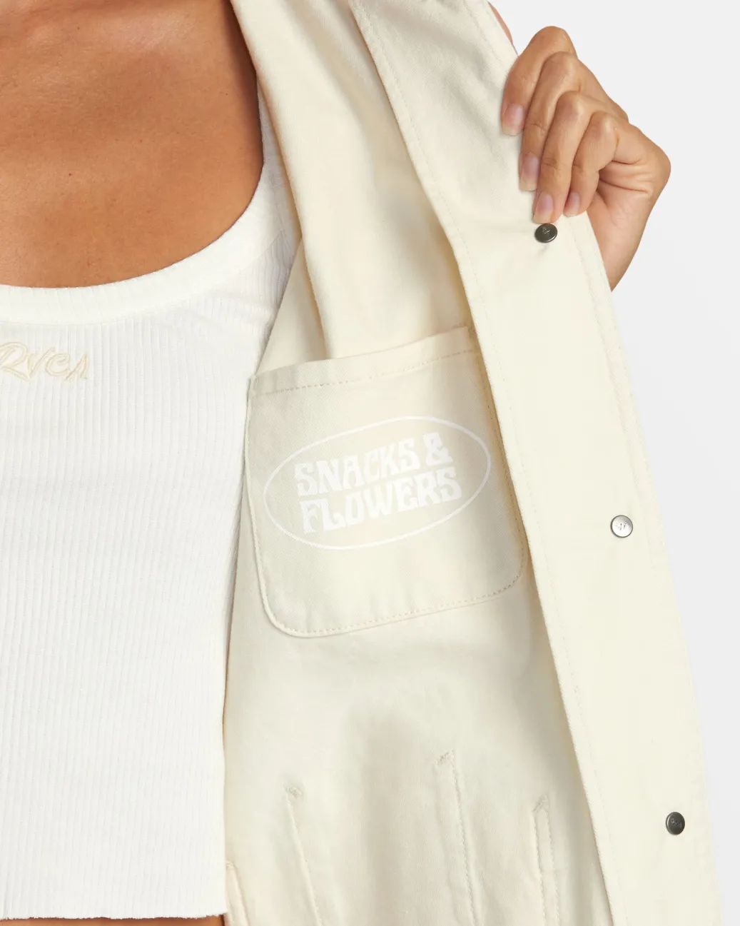 Women RVCA Jackets>SNACKS CHORE JACKET