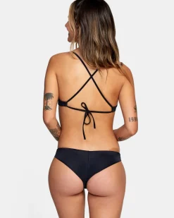 Women RVCA Bikini Tops|Bikini Tops>SOLID CROSSBACK BIKINI TOP