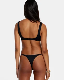 Women RVCA Bikini Tops|Bikini Tops>SOLID SQUARE BRALETTE BIKINI TOP