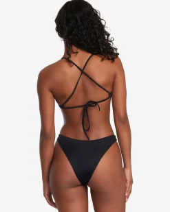 Women RVCA Bikini Tops|Bikini Tops>SOLID TRIANGLE CROSSBACK BIKINI TOP