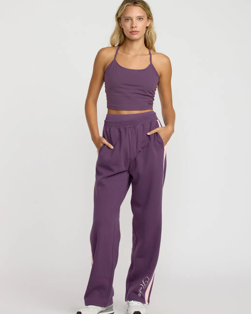 Women RVCA Workout Leggings / Joggers|Pants>SPORT FLEECE PANT