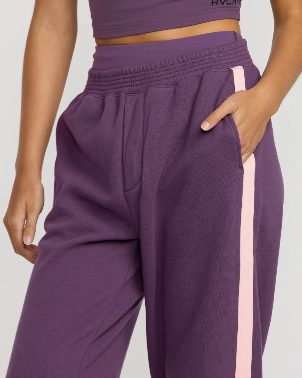 Women RVCA Workout Leggings / Joggers|Pants>SPORT FLEECE PANT