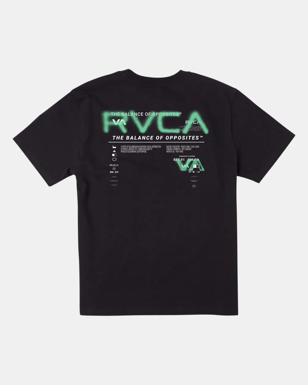 RVCA Tees / Tanks>SPRAY TEXT TEE