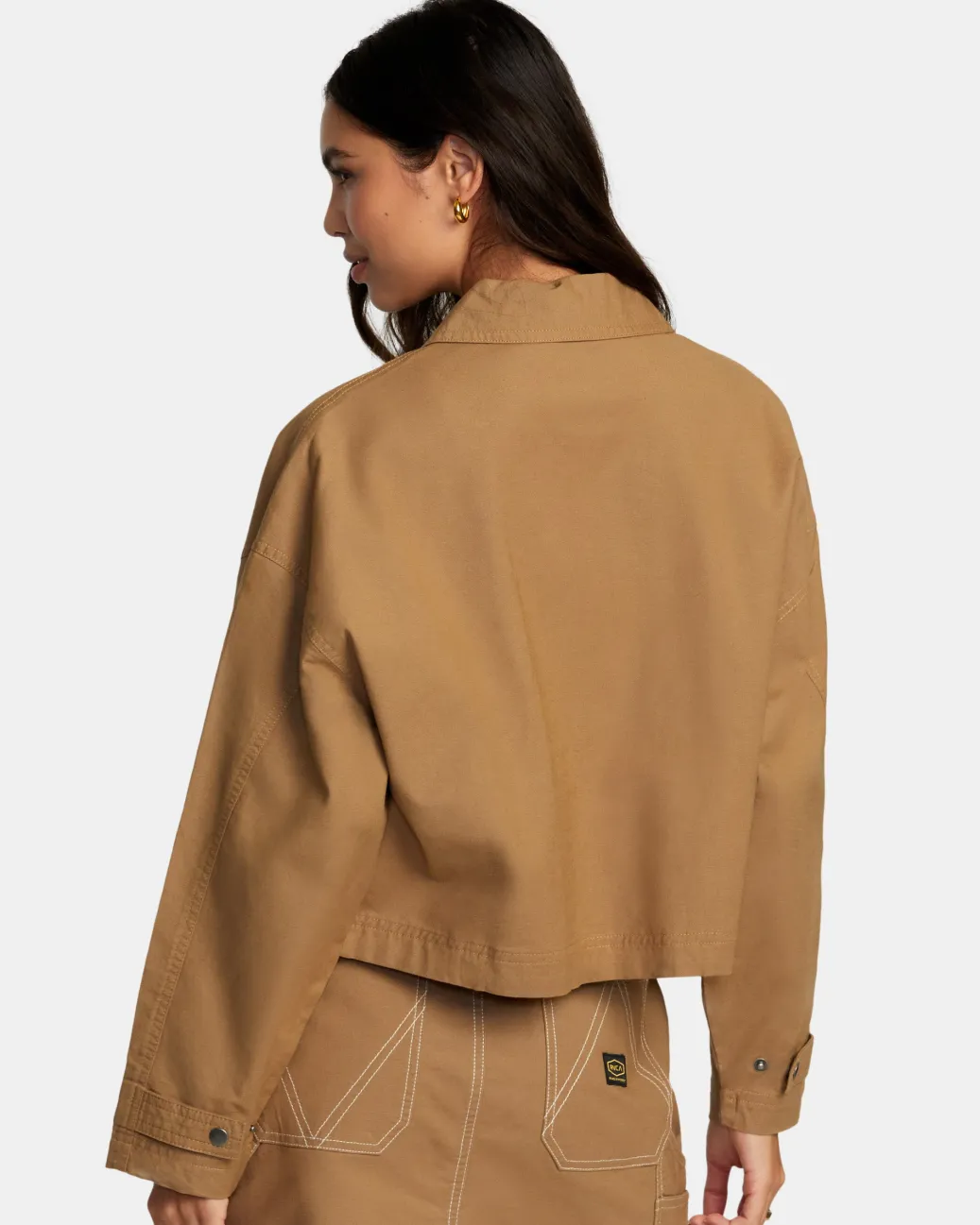 Women RVCA Jackets>SPRING SHIFT LONG SLEEVE SHACKET