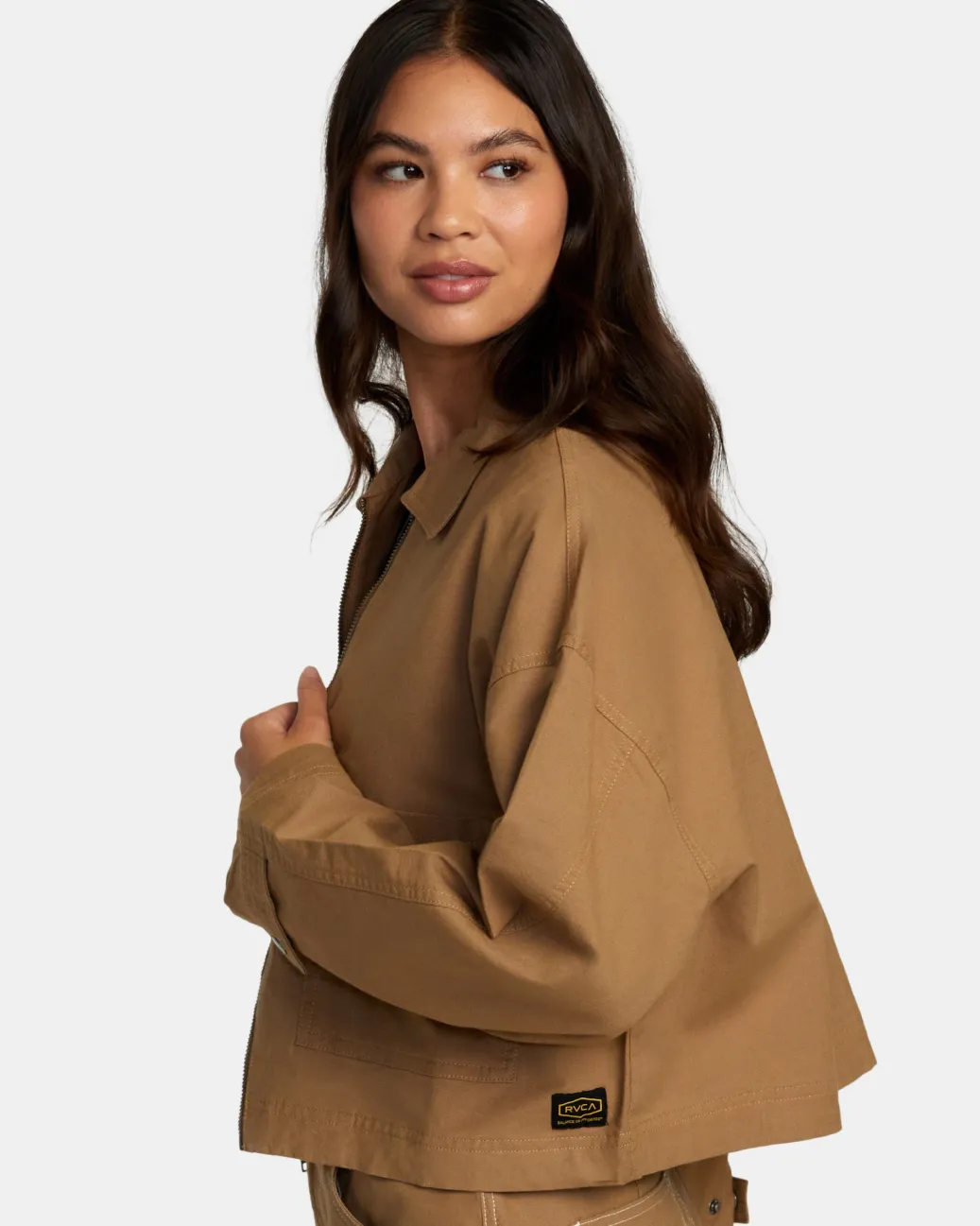 Women RVCA Jackets>SPRING SHIFT LONG SLEEVE SHACKET
