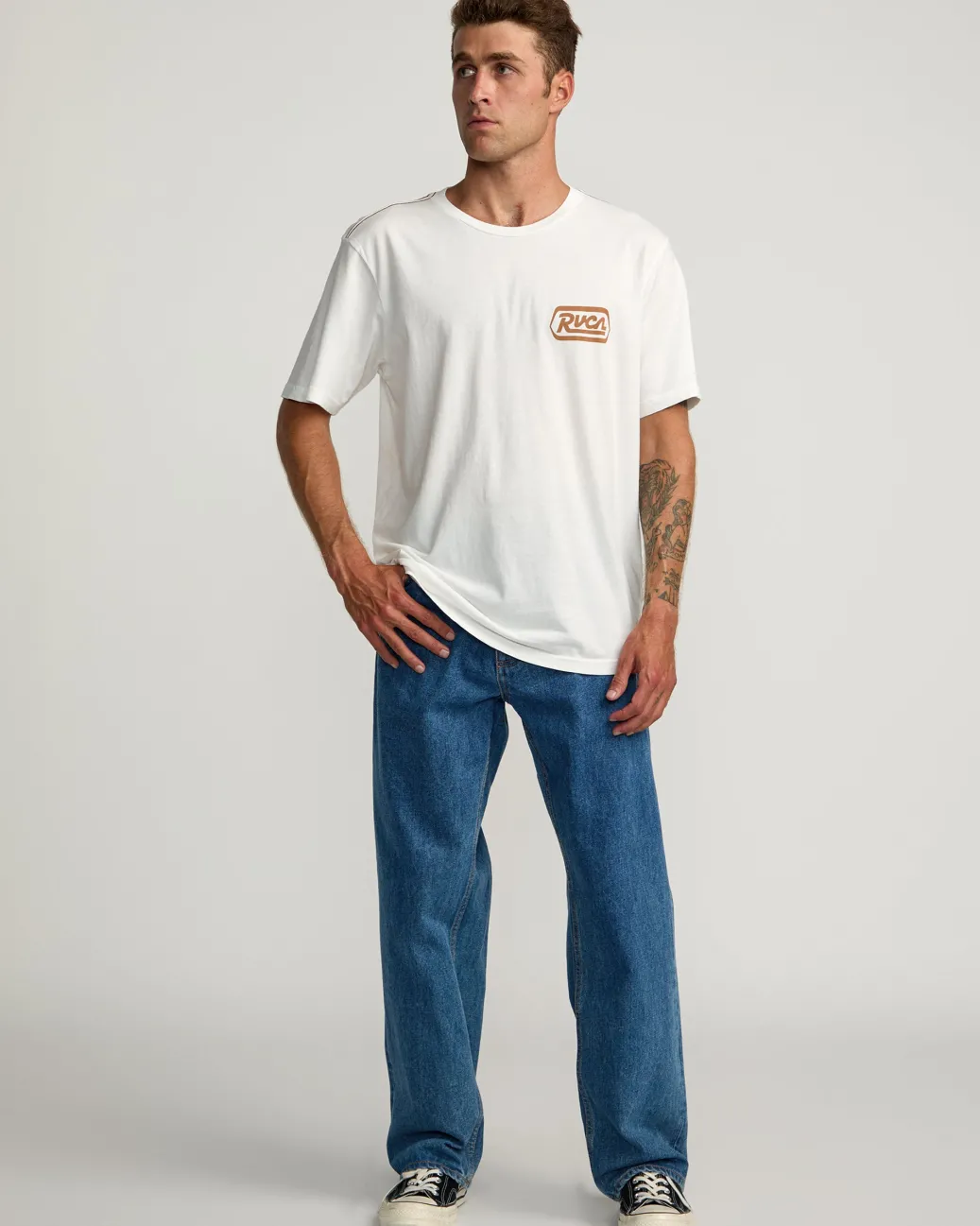 RVCA Tees / Tanks>STATION TEE