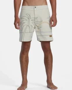 RVCA 16"-17" Outseam>SUNSET EXOTICA BOARDSHORTS 17''