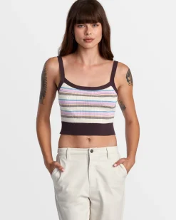 Women RVCA Tops>TATUM SWEATER TANK TOP