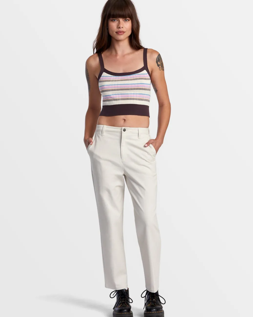 Women RVCA Tops>TATUM SWEATER TANK TOP