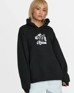 Women RVCA Hoodies / Fleece>TOUGH LUCK HOODIE