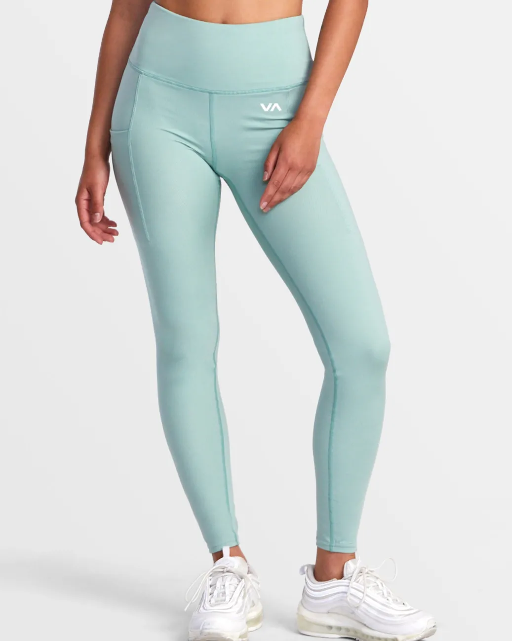 Women RVCA Compression Clothing|Workout Leggings / Joggers>VA ESSENTIAL HIGH WAIST LEGGINGS