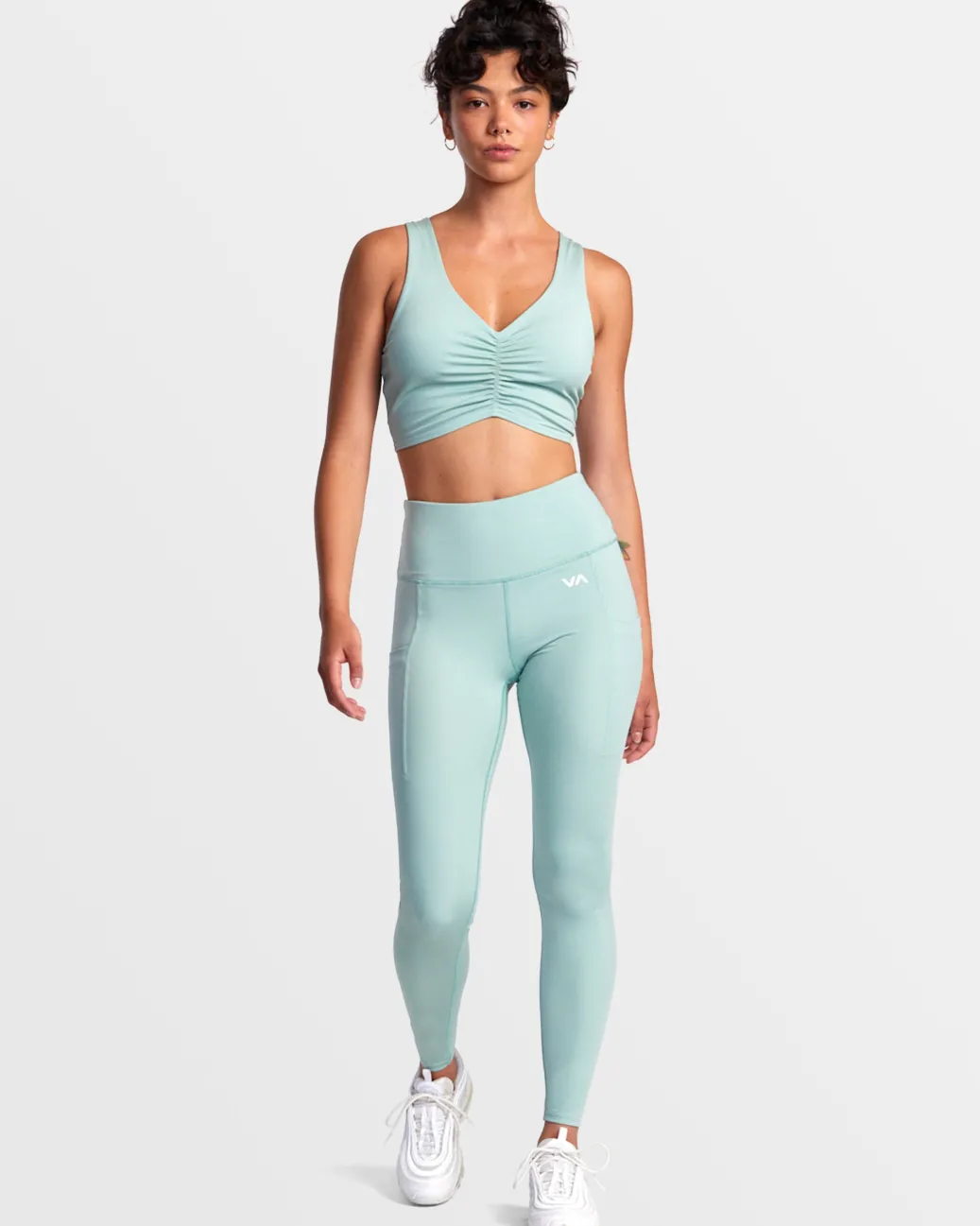 Women RVCA Compression Clothing|Workout Leggings / Joggers>VA ESSENTIAL HIGH WAIST LEGGINGS