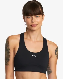 Women RVCA Compression Clothing|Sport Bras>VA ESSENTIAL MID II BRA