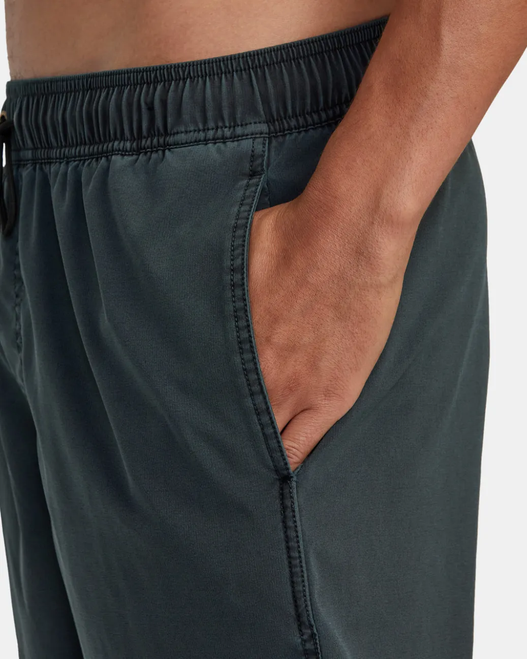 RVCA Boardshorts / Trunks|16"-17" Outseam>VA PIGMENT ELASTIC WAIST 17" BOARDSHORTS