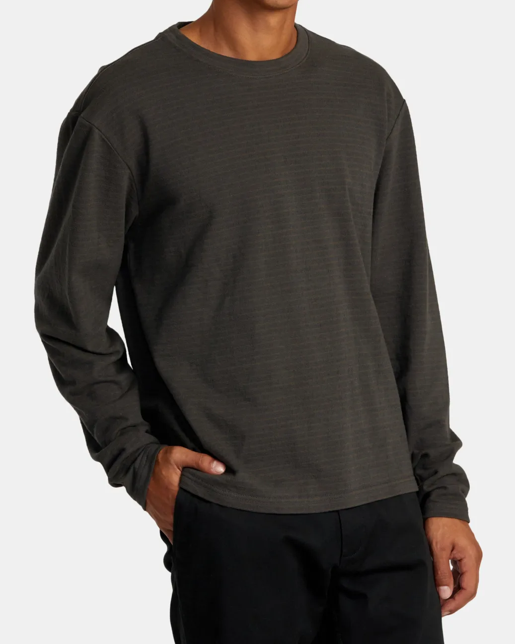 RVCA Tees / Tanks>VACANCY CREW LONG SLEEVE KNIT