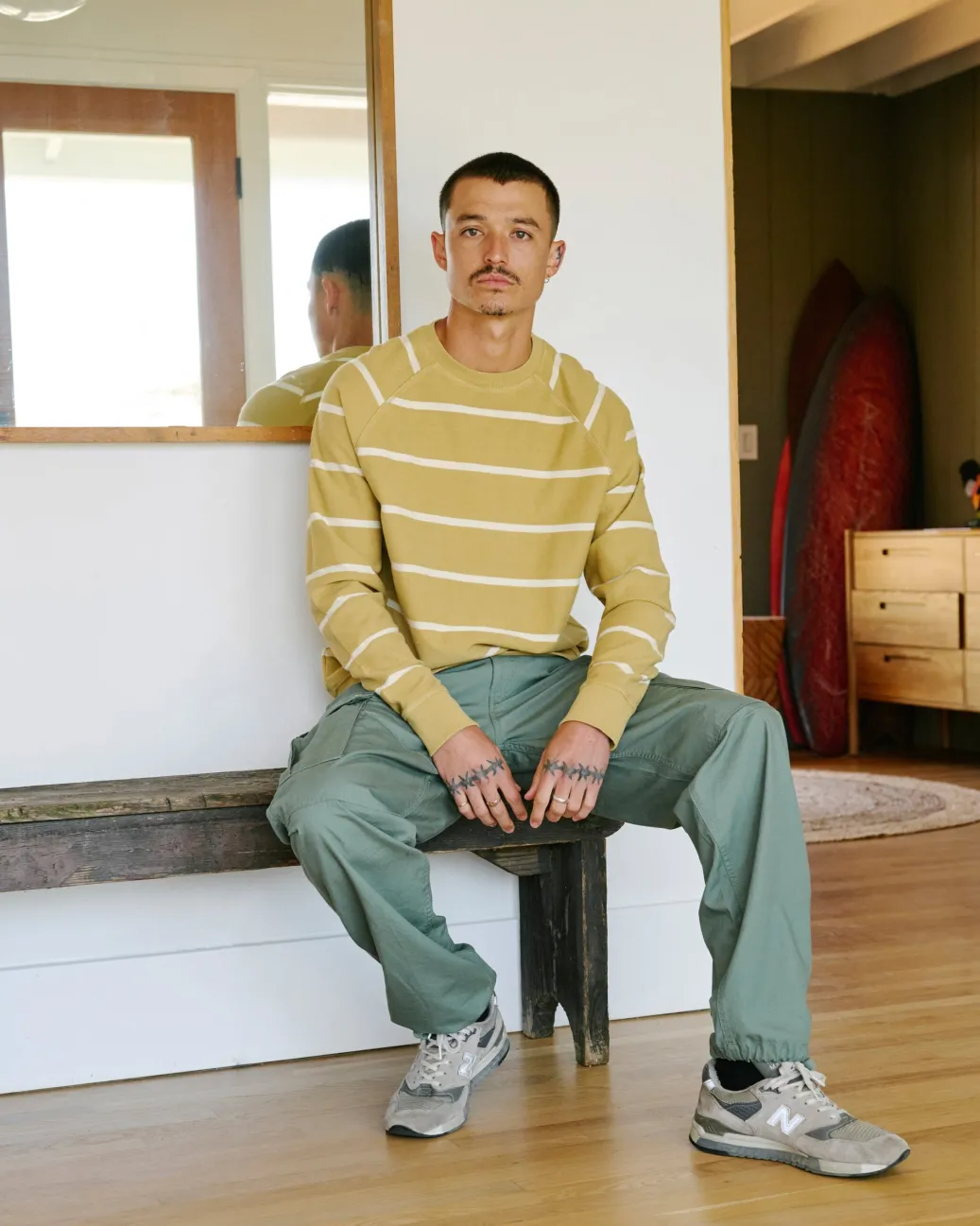 RVCA Hoodies / Sweatshirts>VACANCY CREW NECK PULLOVER