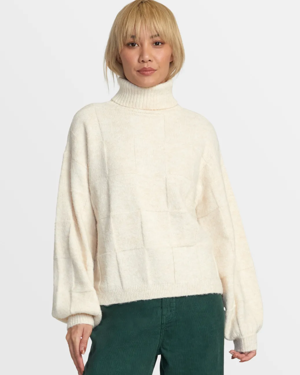 Women RVCA Sweaters>VINEYARD TURTLENECK SWEATER