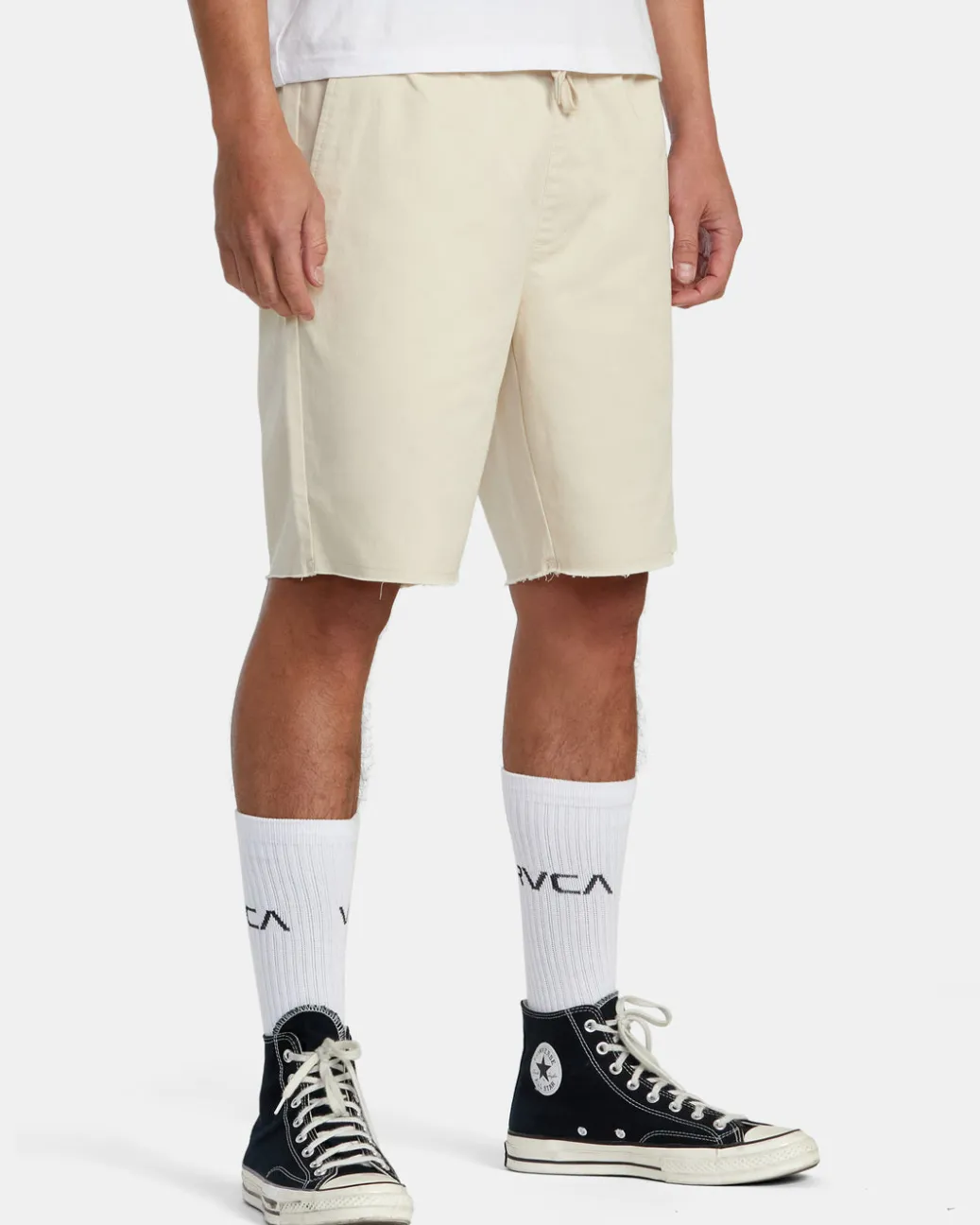 RVCA Shorts / Hybrids>WEEKEND ELASTIC WAIST SHORTS