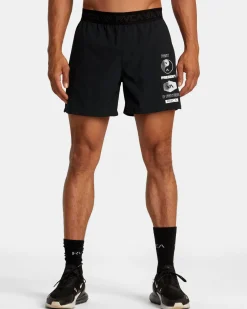 RVCA Athletic Shorts|Athletic Shorts>YOGGER 15" ELASTIC WAIST SHORTS