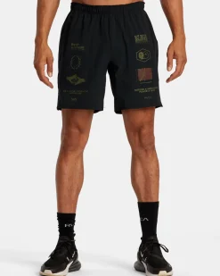 RVCA Athletic Shorts|Athletic Shorts>YOGGER STRETCH 17" ATHLETIC SHORTS
