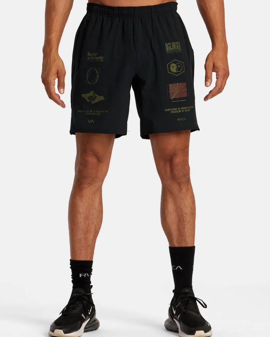 RVCA Athletic Shorts|Athletic Shorts>YOGGER STRETCH 17" ATHLETIC SHORTS