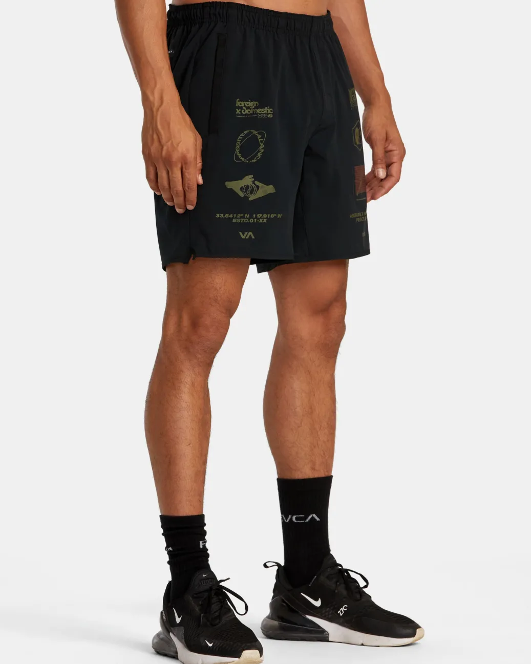 RVCA Athletic Shorts|Athletic Shorts>YOGGER STRETCH 17" ATHLETIC SHORTS