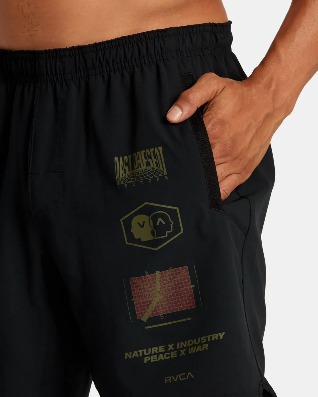 RVCA Athletic Shorts|Athletic Shorts>YOGGER STRETCH 17" ATHLETIC SHORTS