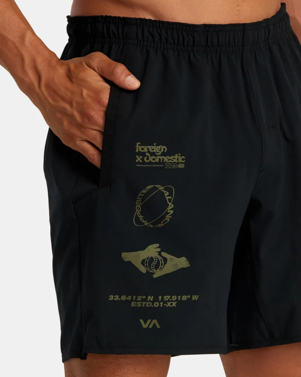 RVCA Athletic Shorts|Athletic Shorts>YOGGER STRETCH 17" ATHLETIC SHORTS