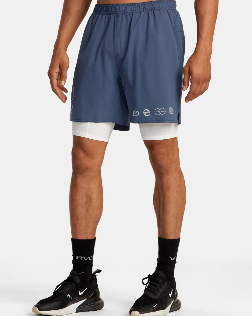 RVCA Athletic Shorts|Athletic Shorts>YOGGER TRAIN 2-IN-1 17" WORKOUT SHORTS