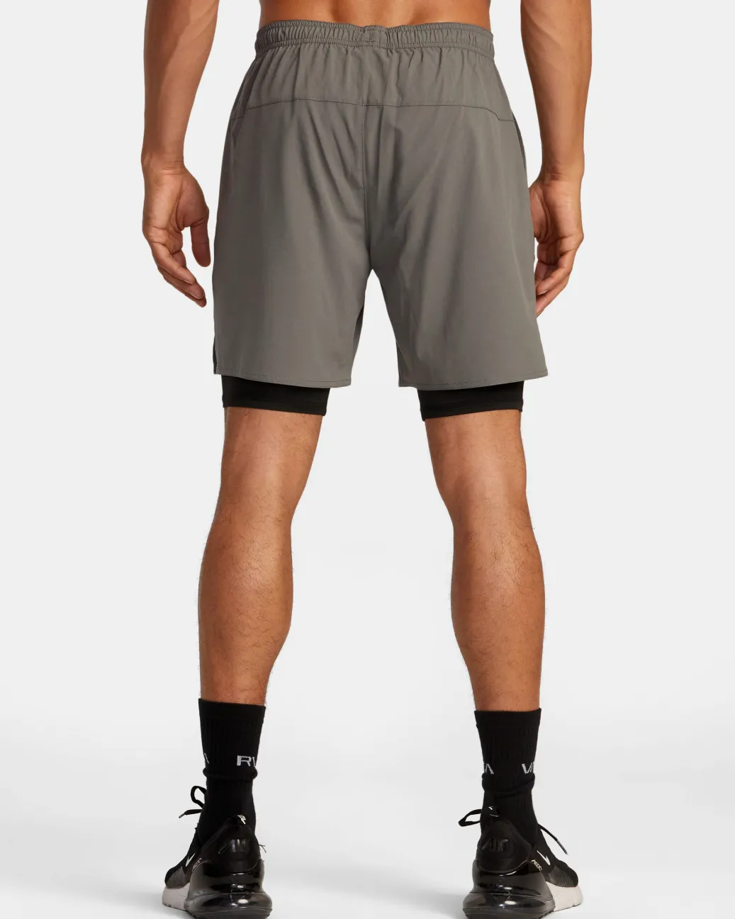 RVCA Athletic Shorts|Athletic Shorts>YOGGER TRAIN 2-IN-1 17" WORKOUT SHORTS