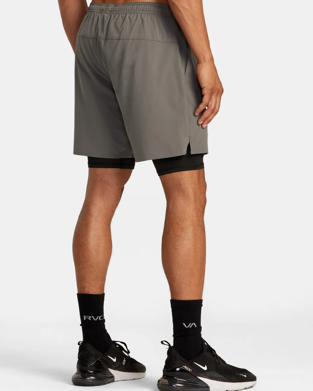 RVCA Athletic Shorts|Athletic Shorts>YOGGER TRAIN 2-IN-1 17" WORKOUT SHORTS