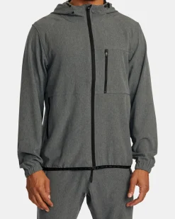RVCA Jackets>YOGGER ZIP-UP HOODED JACKET II