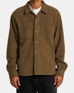RVCA Jackets|Shirts / Flannels>YUKON HI PILE FLEECE SHIRT JACKET